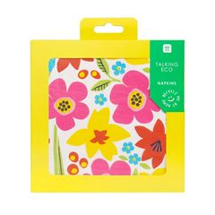 Picture of HOP OVER THE RAINBOW GEO FLORAL NAPKIN, 33CM, 21PK.