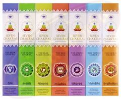 Bild von Green Tree Incense Seven Chakras Set 7x5 Stäbchen