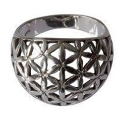 Bild von Ring Blume des Lebens 2.5 cm, Silber