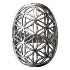 Bild von Ring Blume des Lebens 3 cm, Silber