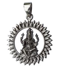 Image de Anhänger Ganesha 2.8 cm, Silber