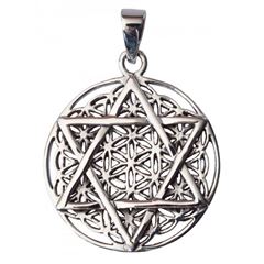 Image de Anhänger Hexagramm 3 cm, Silber