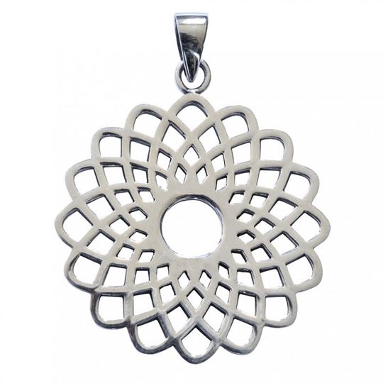 Bild von Anhänger Sahasrara 3 cm, Silber
