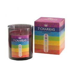 Bild von Aromakerze 7 Chakras 9.5 cm, Wachs