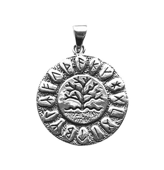 Picture of Anhänger Runen/Lebensbaum 3 cm, Silber