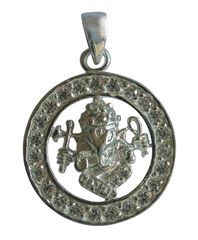 Image de Anhänger Ganesha 2 cm, Silber 