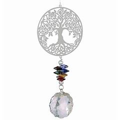 Image de Crystal Sundrop Baum des Lebens 46 cm, Edelstahl und Glas