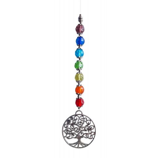 Bild von Suncatcher Baum des Lebens 20 cm, Kristallglas und Metall