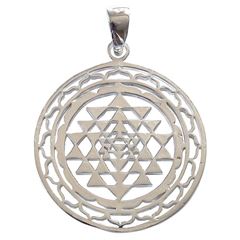 Bild von Anhänger Shri Yantra 3 cm, Silber