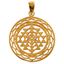 Image de Anhänger Shri Yantra 3 cm, Messing