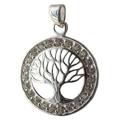 Image de Anhänger Baum des Lebens 2 cm, Silber