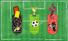 Image de Magnetlesezeichen Fussball Fan , VE-6