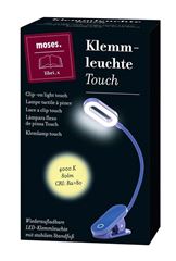 Immagine di moses. libri_x Klemmleuchte Touch Electric Blue, VE-2