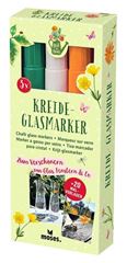 Image de Blatt & Blüte Kreide-Glasmarker 3er Set, VE-12