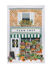 Picture of Farm Shop Cotton Tea Towel - Ulster Weavers