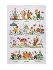 Picture of Gnome 4 Holidays Cotton Tea Towel - Ulster Weavers