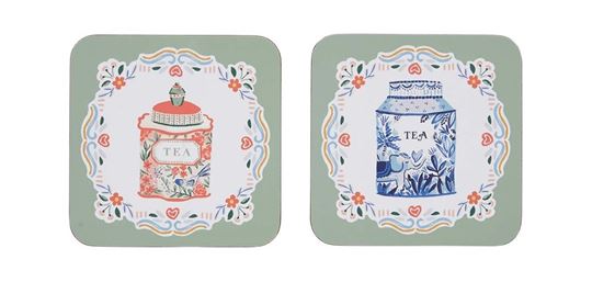 Image sur Tea Tins Coaster - Ulster Weavers
