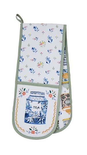 Image sur Tea Tins Double Oven Glove - Ulster Weavers