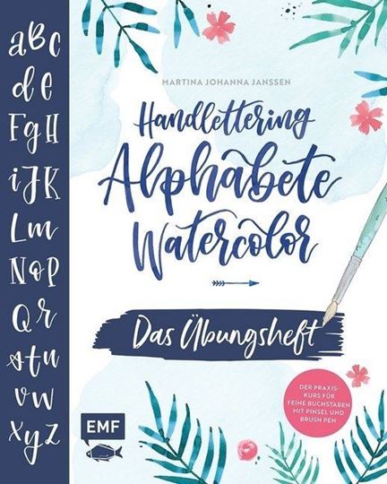 Image sur Janssen M: Handlettering AlphabeteWatercolor – Das Übungsheft