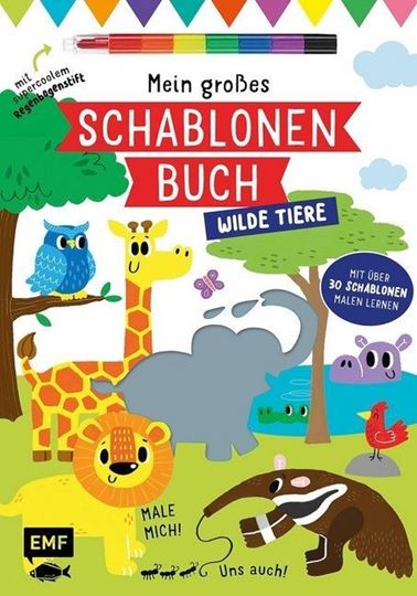 Image sur Golding E: Mein grosses Schablonen-Buch –Wilde Tiere