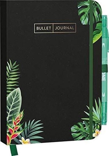 Image sur Bullet Journal Aloha 05 mit originalTombow TwinTone Dual-Tip Marker 86 mint