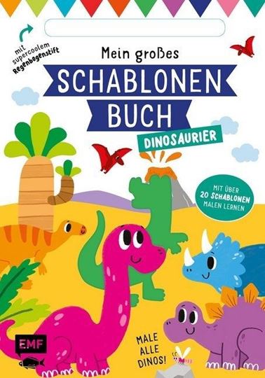 Image sur Golding E: Mein grosses Schablonen-Buch –Dinosaurier
