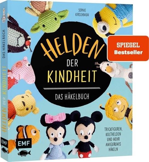 Bild von Kirschbaum S: Helden der Kindheit – DasHäkelbuch – Trickfiguren, Kulthelden und