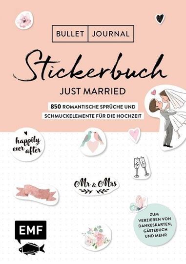 Image sur Edition Michael Fischer: Bullet Journal– Stickerbuch Just married: 850 romantis