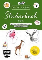 Immagine di Bullet Journal Stickerbuch – Tiere: 600Tiere aus aller Welt – von süss bis exoti