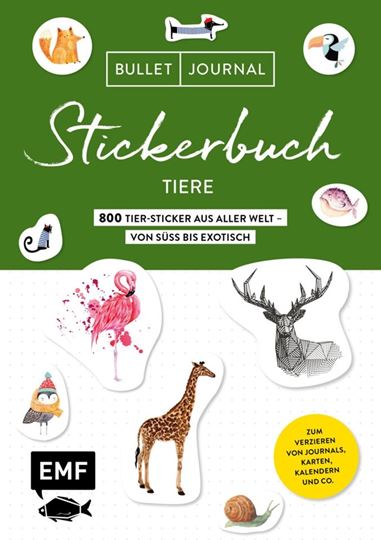 Image sur Bullet Journal Stickerbuch – Tiere: 600Tiere aus aller Welt – von süss bis exoti