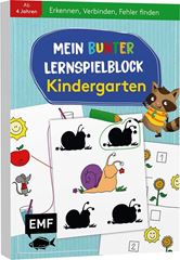 Immagine di Mein bunter Lernspielblock –Kindergarten: Erkennen, Verbinden, Fehl