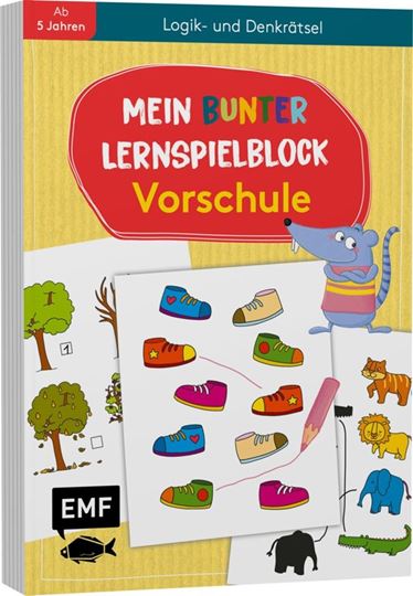 Image sur Mein bunter Lernspielblock – Vorschule:Logik- und Denkrätsel