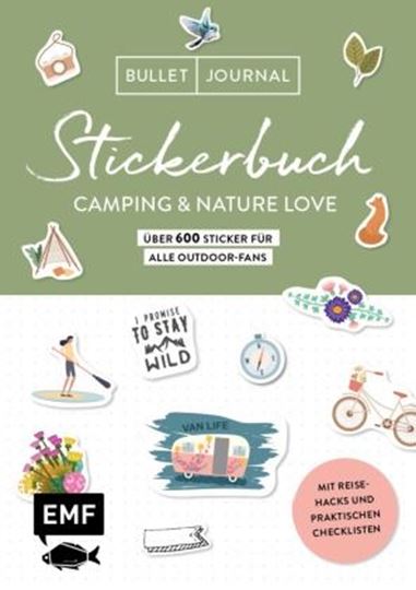 Image sur Bullet Journal Stickerbuch – Camping &Nature Love – Über 600 Sticker für alle