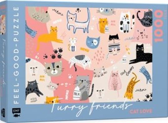 Image sur Feel-good-Puzzle 1000 Teile – FURRYFRIENDS: Cat love