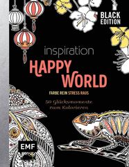 Picture of Black Edition: Inspiration Happy World -50 Glücksmomente zum Kolorieren