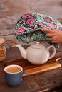 Immagine di Tea Cosy Cotton Rose Garden - Ulster Weavers