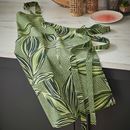 Bild von Apron Cotton Geo Leaves - Ulster Weavers