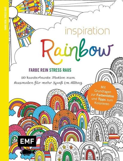 Image sur Inspiration Rainbow – 50 kunterbunteMotive zum Ausmalen für mehr Spass im Al