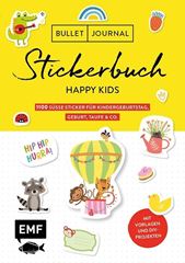 Immagine di Bullet Journal – Stickerbuch Happy Kids:1100 süsse Sticker für Kindergeburtstag,