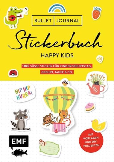 Immagine di Bullet Journal – Stickerbuch Happy Kids:1100 süsse Sticker für Kindergeburtstag,