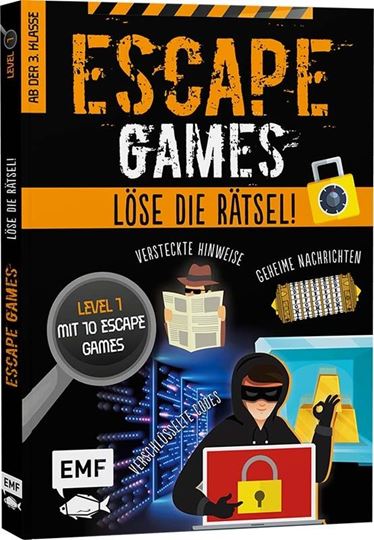 Bild von Quénée M: Escape Games Level 1 (orange)– Löse die Rätsel! – 10 Escape Games ab