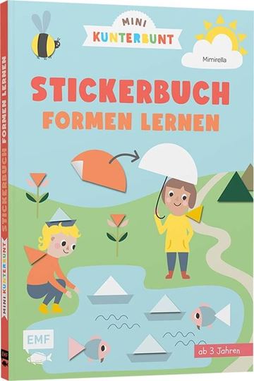 Image sur Mini Kunterbunt – Mein erstesFormen-Stickerbuch für Kinder ab 3 Jahr