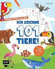 Picture of Kim E: Schnabel, Pfoten, alle viere –ich zeichne 101 Tiere!