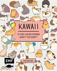 Image de Yong O: Kawaii: 75 süsse Katzen zeichnen– Mit Schritt-Anleitungen