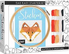 Immagine di Dargel J: Sticken – das Easy Startersetfür dekorative Kreuzstichmotive