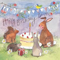 Image de FOREST PARTY BIRTHDAY CARD