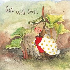 Picture of BUNNY BOTTLE GET WELL CARD