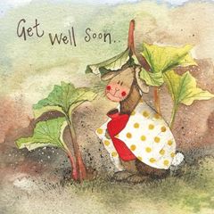 Image de BUNNY BOTTLE GET WELL CARD