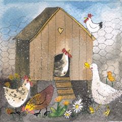 Picture of HEN HOUSE BLANK CARD