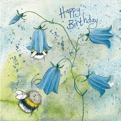 Picture of BEE AND HAREBELL BIRTHDAY CARD